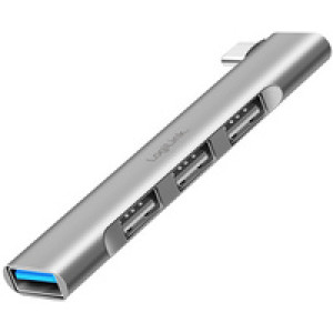 LogiLink USB 3.0 Ultraslim Hub, 4-poorts, aluminium behuizing