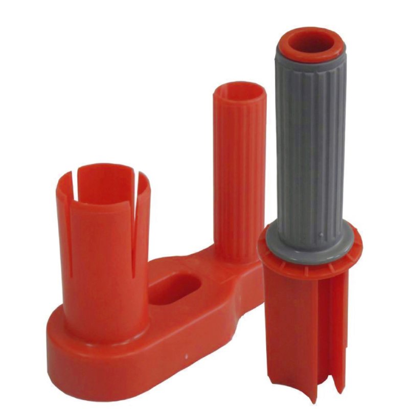 RAADHUIS Handafroller voor rekfolie, rood/grijs