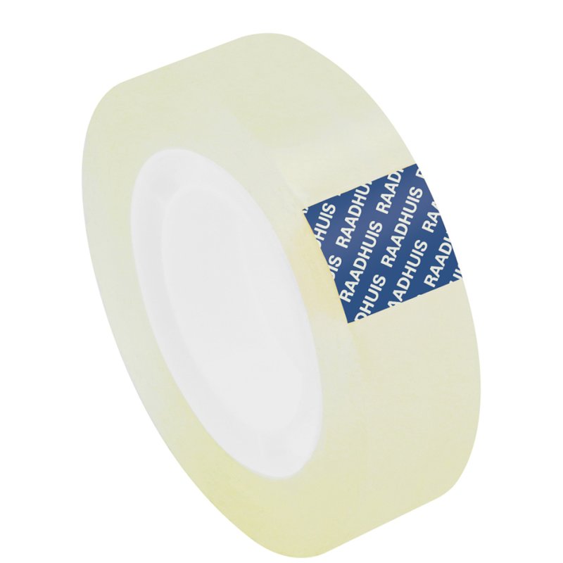 RAADHUIS Plakband, 19 mm x 33 m, PP, transparant