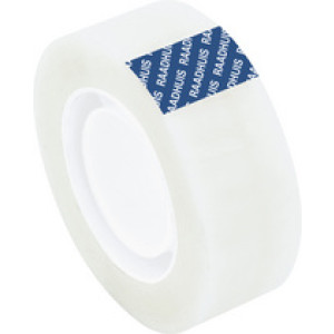 RAADHUIS Plakband, 19 mm x 33 m, PP, transparant mat