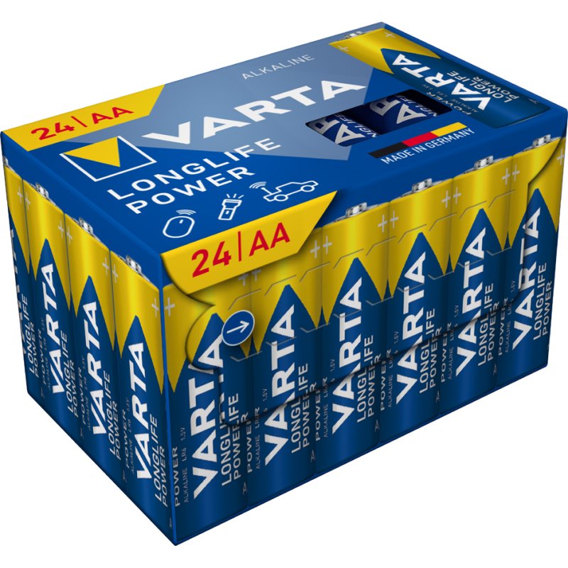 VARTA Alkaline Batterij Longlife Power, Mignon AA, 24 stuks