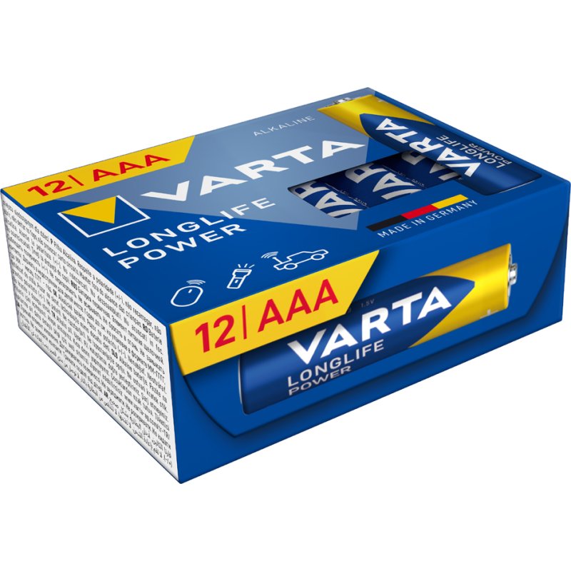 VARTA Alkaline Batterij Longlife Power, Micro AAA, 24 stuks