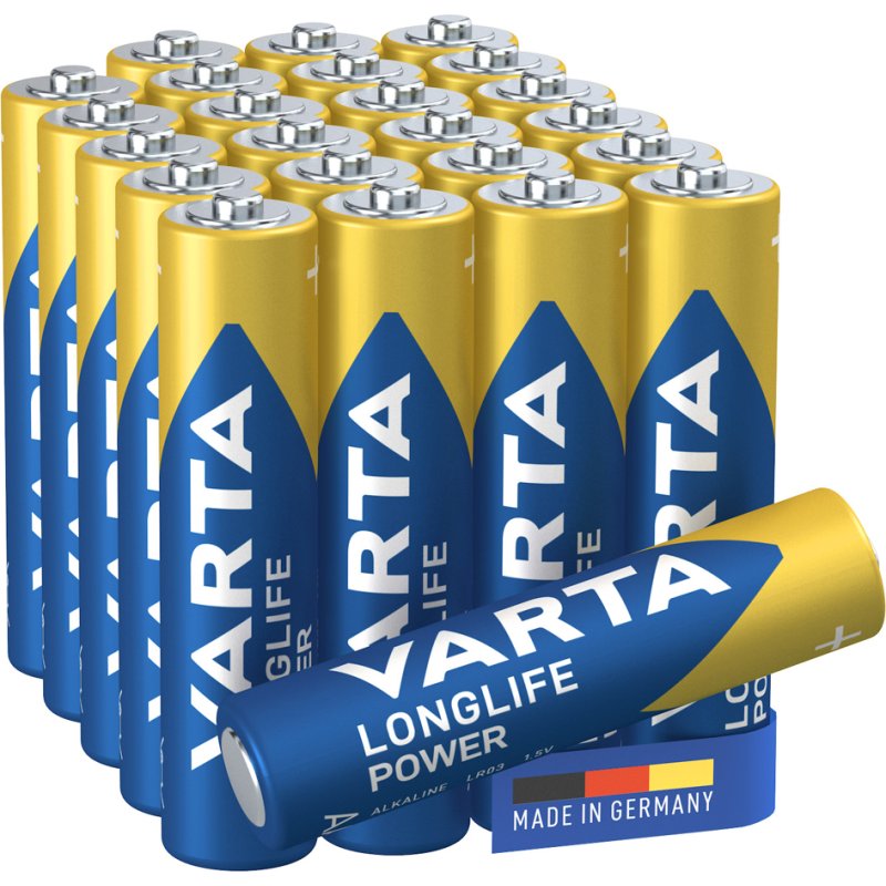 VARTA Alkaline Batterij Longlife Power, Micro AAA, 24 stuks