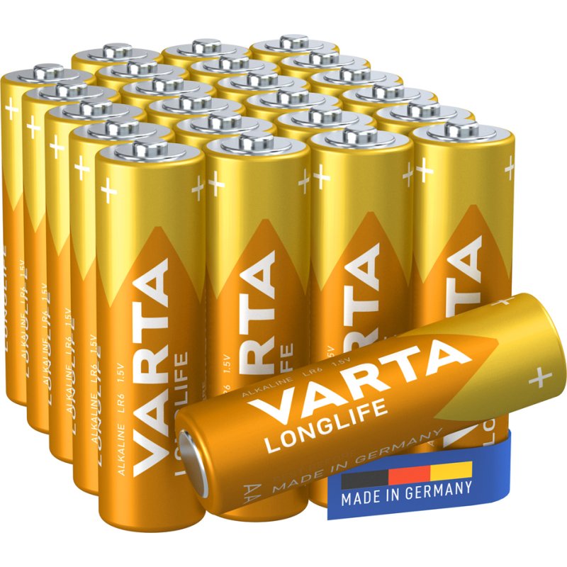 VARTA Alkaline Batterijen Longlife, AA Mignon, 24 stuks
