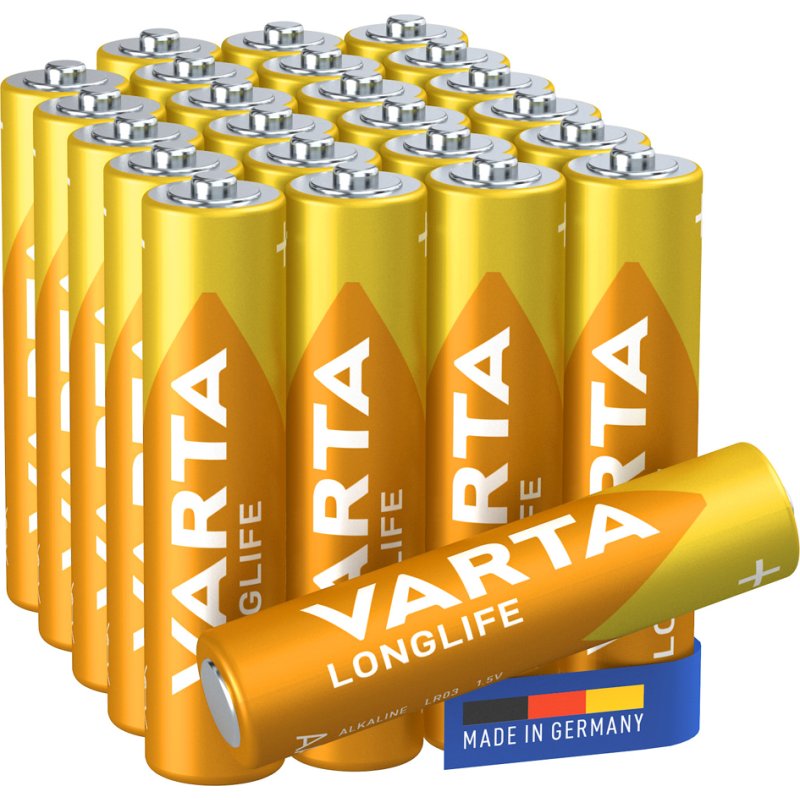 VARTA Alkaline Longlife Batterijen, Micro AAA, 12 stuks