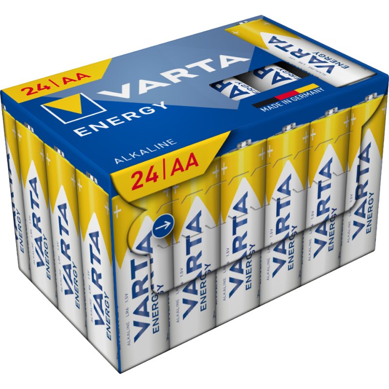 VARTA Alkaline Batterijen Energy, 24 stuks, AA Mignon