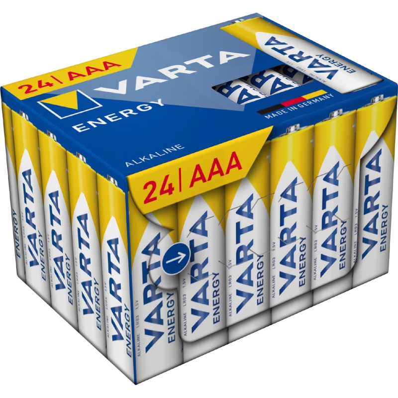 VARTA Alkaline Batterijen Energy, 24 stuks, Micro AAA