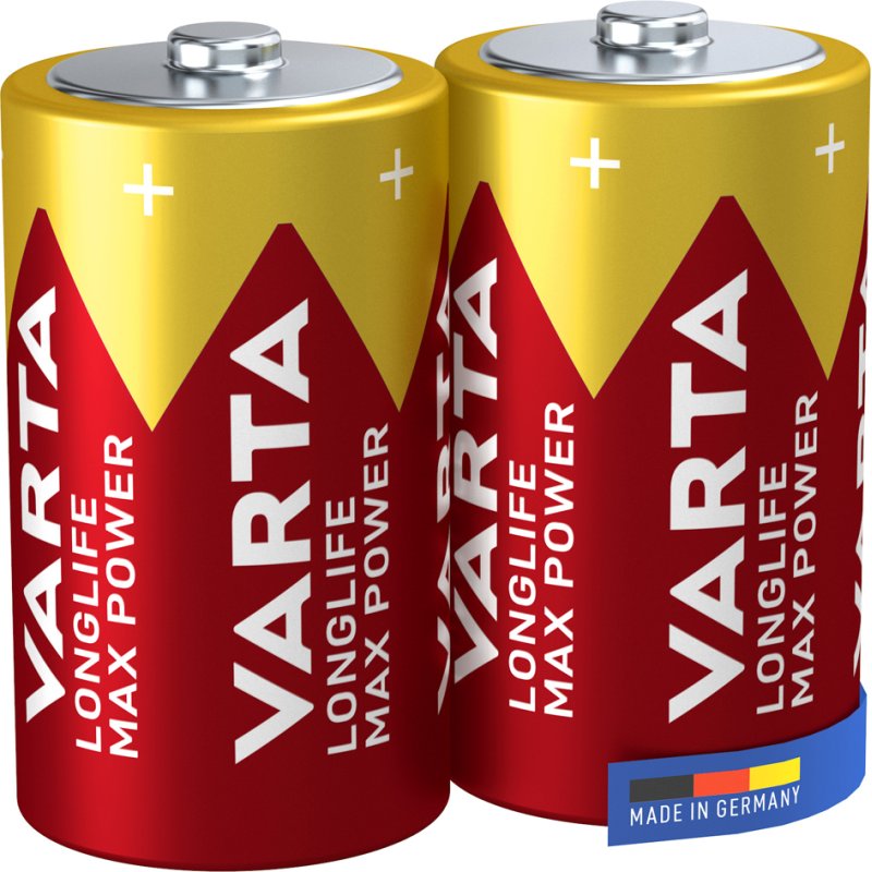 VARTA Alkaline Batterij Longlife Max Power, Mono (D)