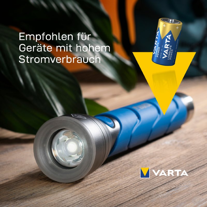 VARTA Alkaline Batterij Longlife Power, Mono (D), 2 stuks
