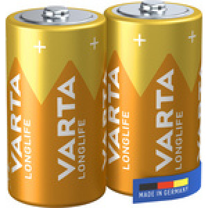 VARTA Alkaline Batterij Longlife, Mono (D), 2 stuks