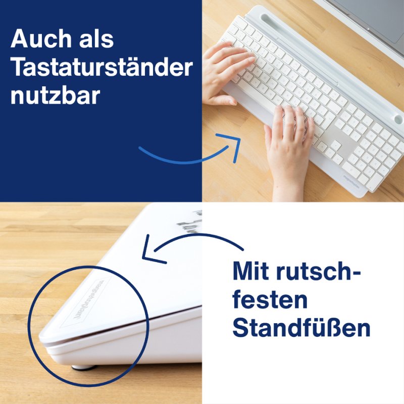 magnetoplan Glazen bureau-organizer, wit