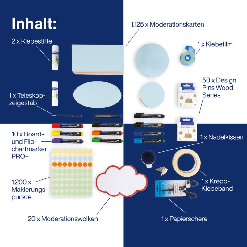 magnetoplan Moderatieset Houtdesign - 2.400 onderdelen