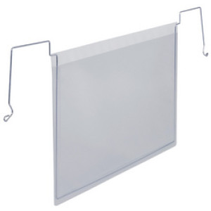 DURABLE Insteekhoes met draadbeugel, A5 liggend, transparant PP