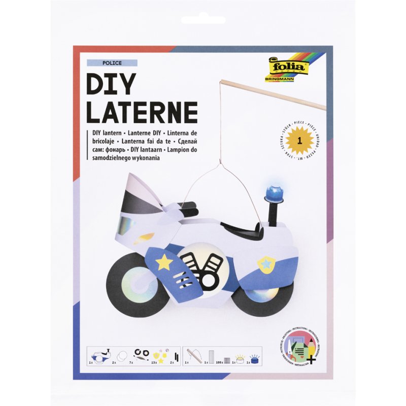 folia Lantaarn Knutselset POLITIE