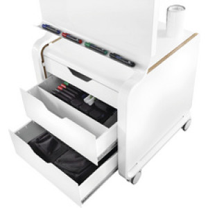 magnetoplan Tool Hub materialenwagen, wit metaal, 3 laden, 644 x 574 x 562 mm