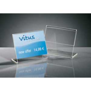 Sigel informatiestandaard acryl A8 dwars, schuin