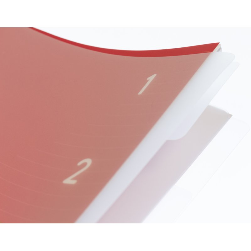Kangaro A4 collegeblok 4-in-1, 100 vel, gelinieerd, rood