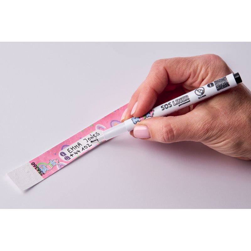 COLOP Noodarmbandjes 'Marky' inclusief stift
