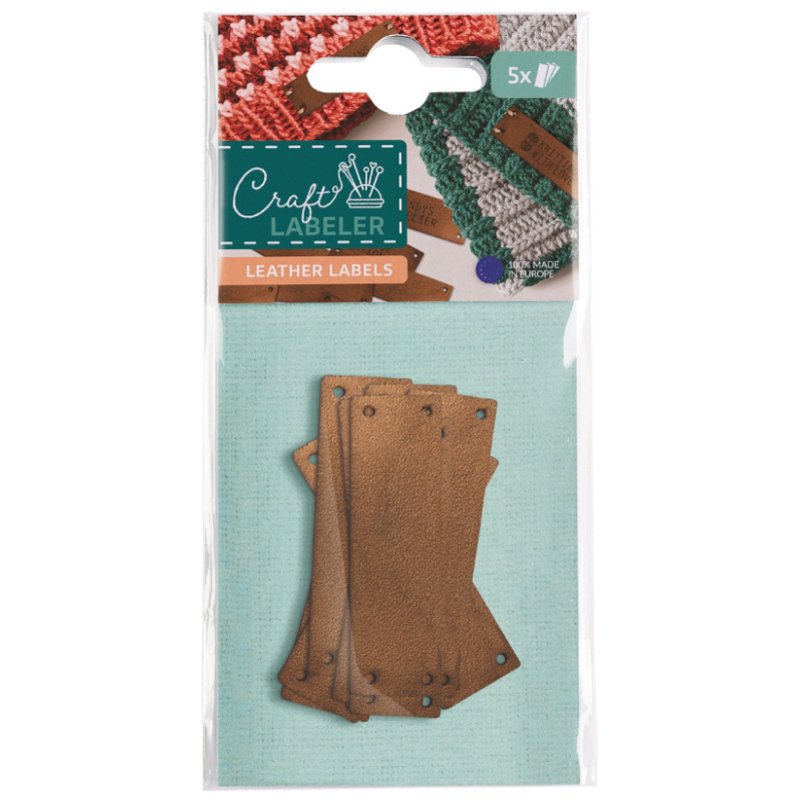 COLOP Innaai-etiketten Craft Labeler, bruin, leer