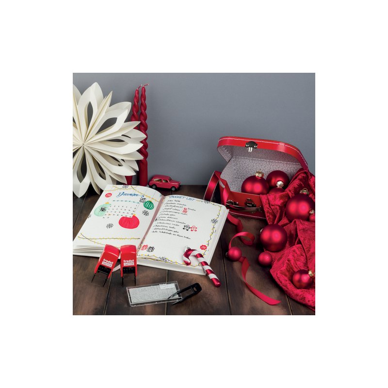 Trodat stempelset 'Switch' - Kerstmis