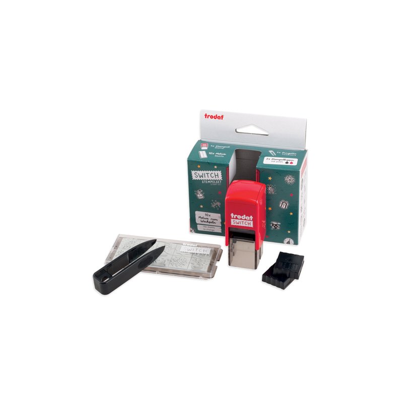 Trodat stempelset 'Switch' - Kerstmis