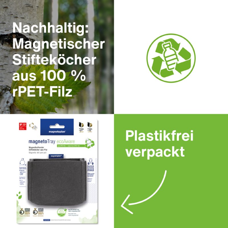 magnetoplan Pennenhouder magnetoTray, medium, blauw