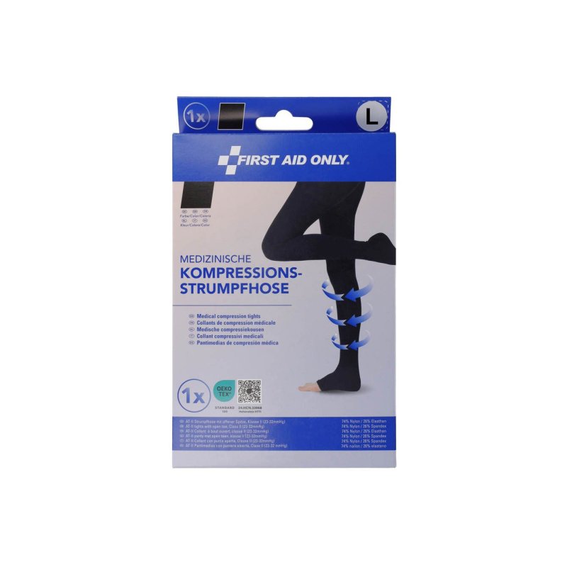 FIRST AID ONLY Compressiekous, M, zwart