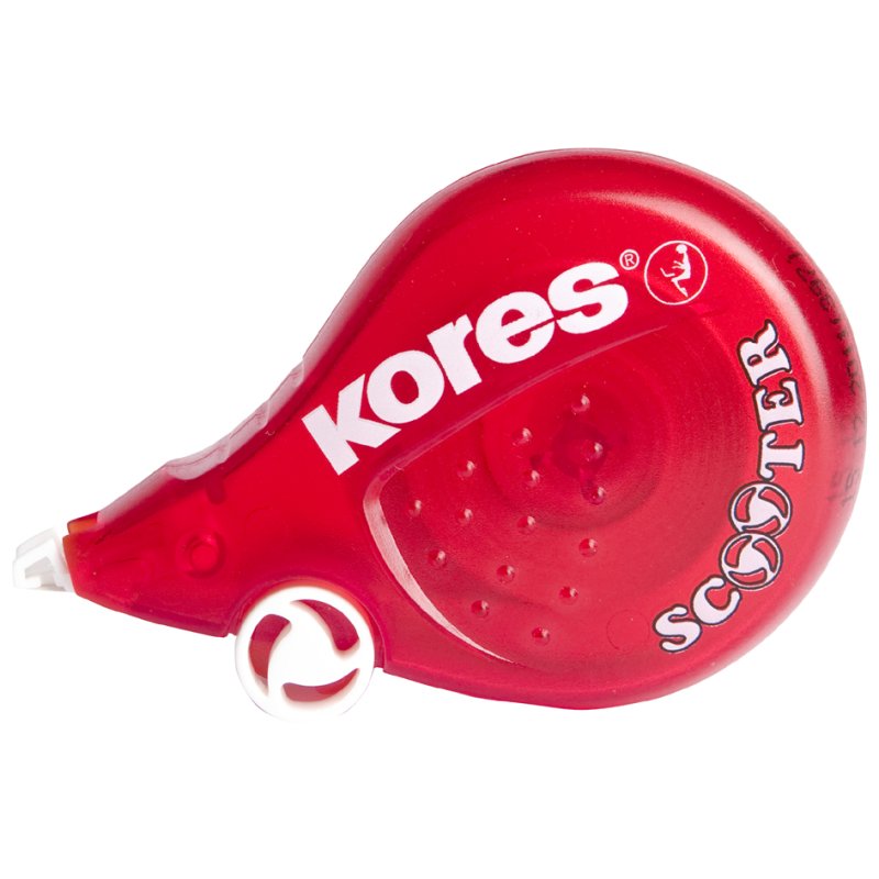 Kores Wegwerp correctieroller 'SCOOTER', 4,2 mm x 8 m, rood