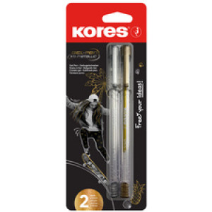 Kores Gel-inktroller K11 Metallic, 2 stuks
