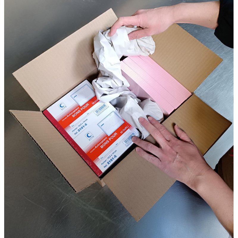 ELVE Inpakpapier, 380 mm x 500 m, 2-laags, wit