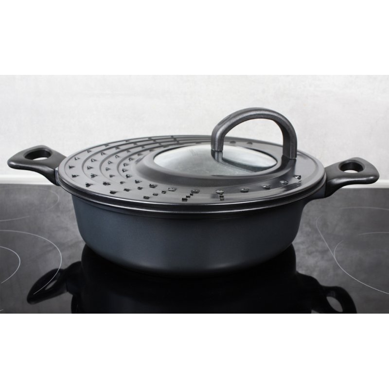 Linden Berg spatscherm rond 315 mm antraciet