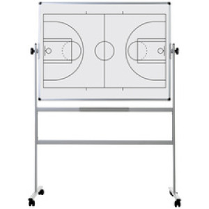 Bi-Office mobiel whiteboard, basketbalveld, 1200x900 mm