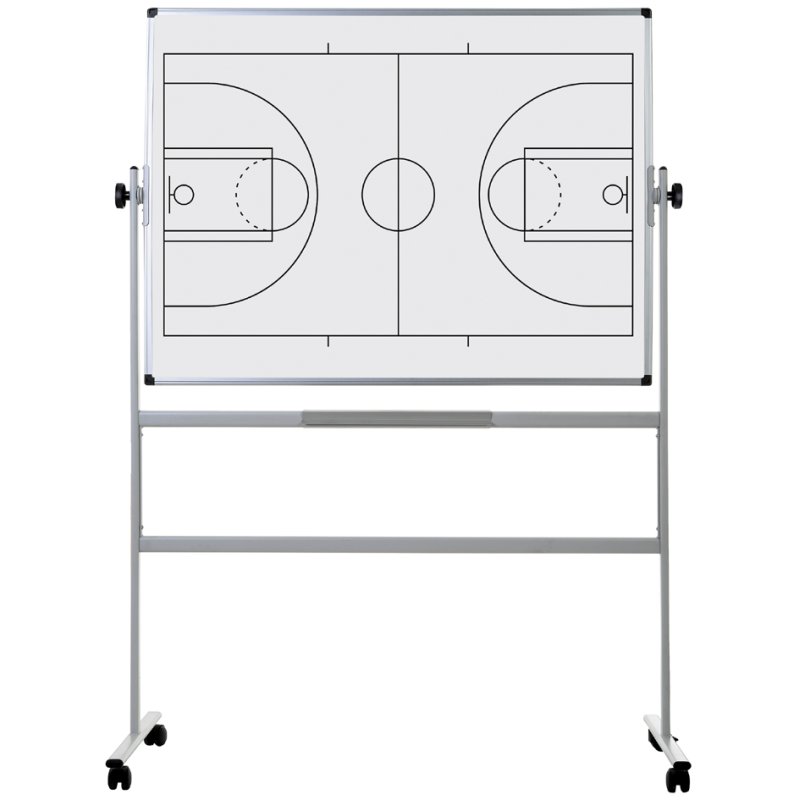Bi-Office mobiel whiteboard, basketbalveld, 1200x900 mm