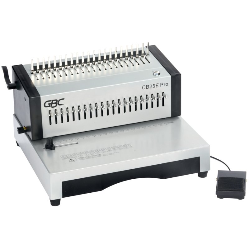GBC CombBind CB25E Pro elektrische inbindmachine, zilver