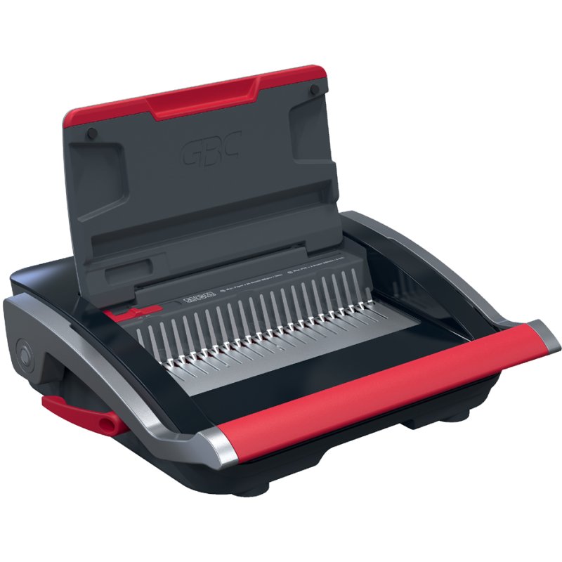 GBC Inbindmachine CombBind CB25, zwart/rood/zilver