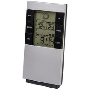 Bradas multifunctioneel weerstation, zilver/zwart