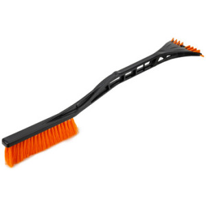Bradas ijskrabber met sneeuwborstel, 600 mm, zwart/oranje