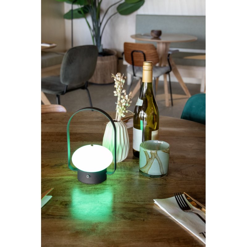 Securit Barcelona LED tafellamp oplaadbaar zwart