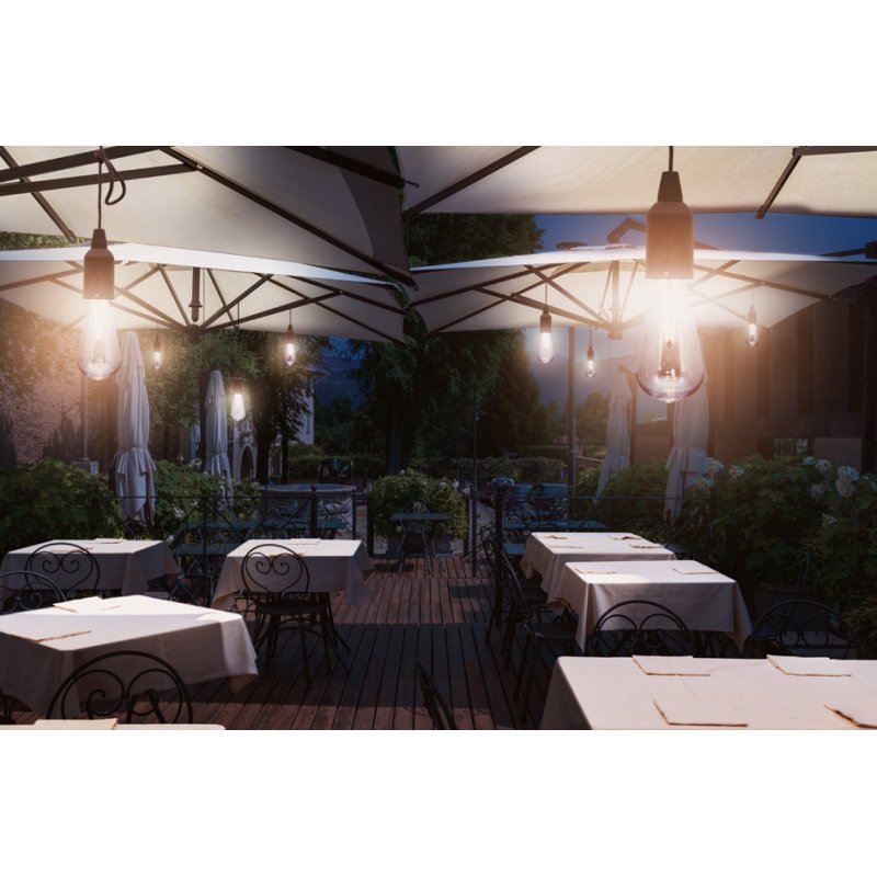 Securit Copenhagen oplaadbare LED hanglampen, 3 stuks