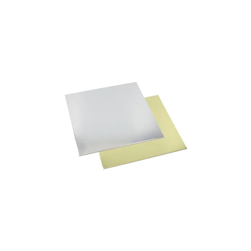 STARPAK taartplateau rechthoekig, 300 x 400 mm, goud/zilver