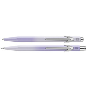 Caran d'Ache schrijfset Blooming Lavender lila naar grijs kleurverloop