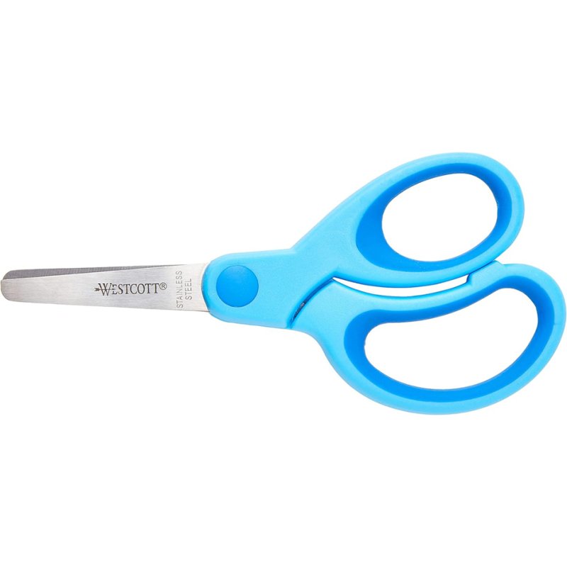 WESTCOTT kinderschaar met softgrip handvat, puntig, 130 mm, turquoise