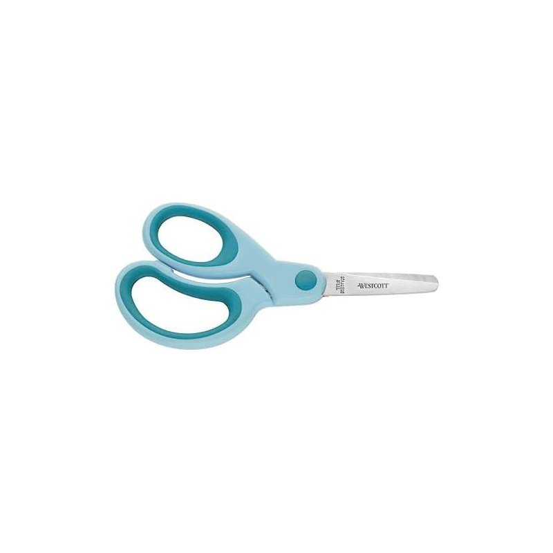 WESTCOTT kinderschaar met softgrip handvat, puntig, 130 mm, turquoise