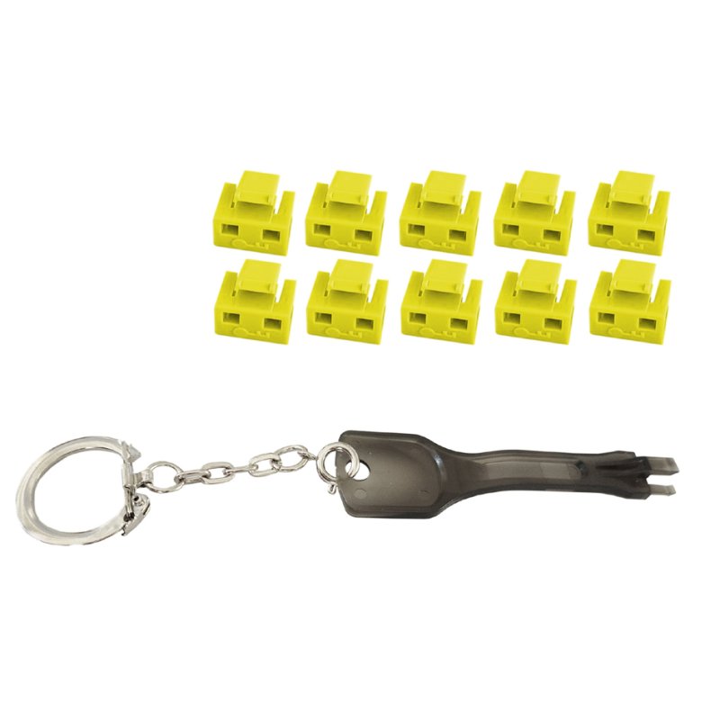 shiverpeaks RJ45 poortblocker met sleutel, groen