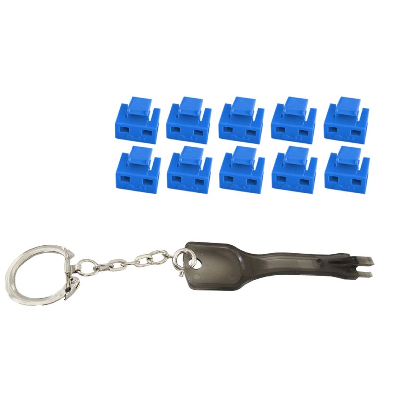 shiverpeaks RJ45 poortblocker met sleutel, groen