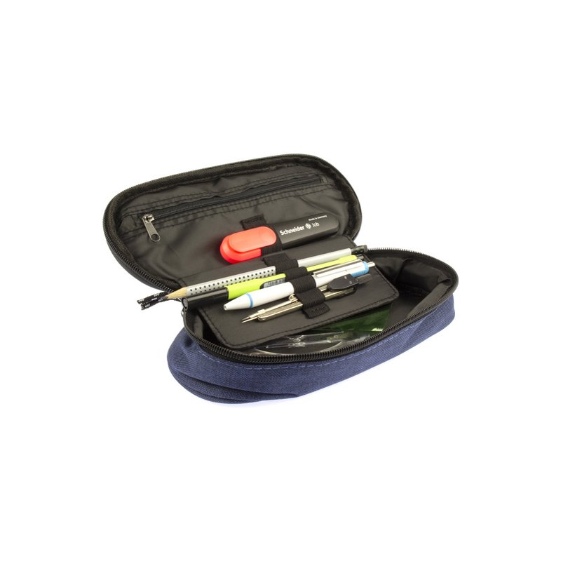 Kangaro pennenetui ovaal polyester donkerblauw