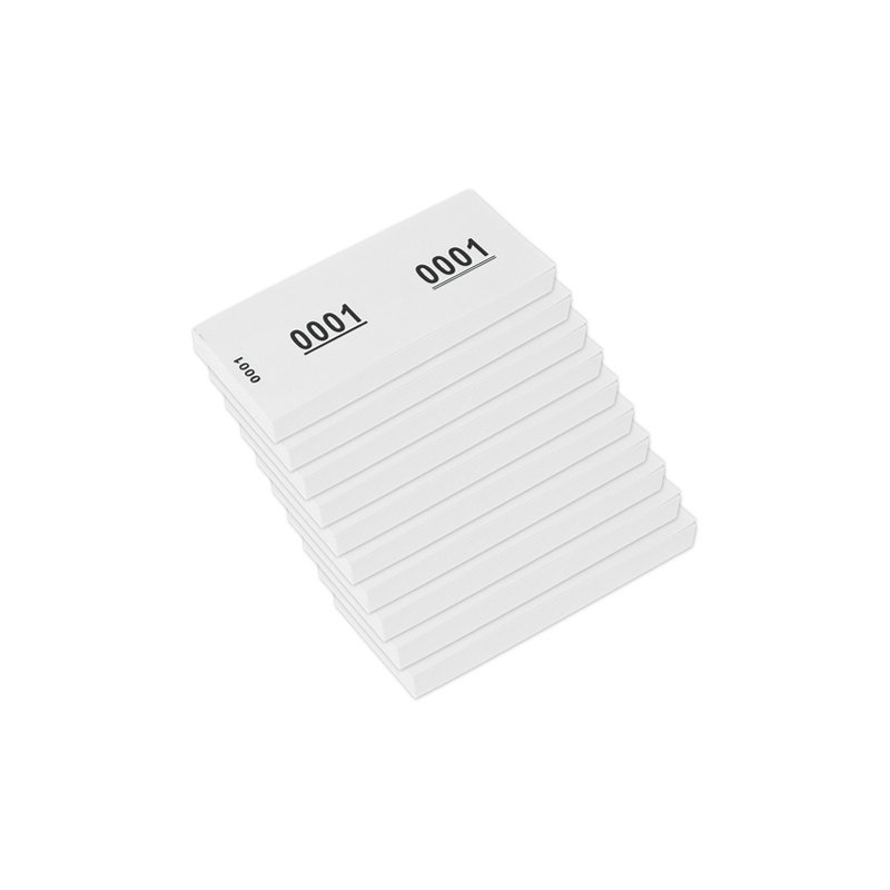 Kangaro Nummernblok 1-1000, 105 x 42 mm, blauw