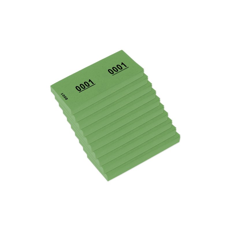 Kangaro Nummernblok 1-1000, 105 x 42 mm, blauw