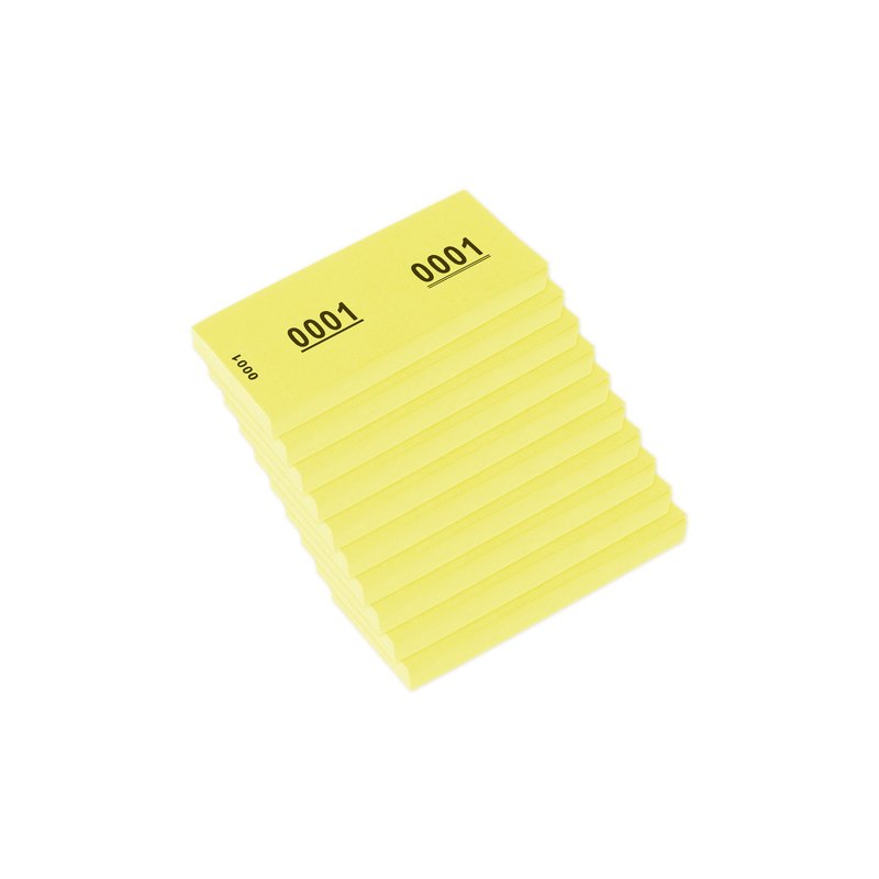 Kangaro Nummernblok 1-1000, 105 x 42 mm, blauw