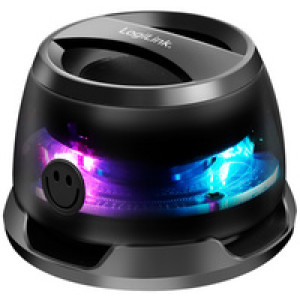 LogiLink BT 5.4 luidspreker, zwart, magnetische bevestiging, RGB-lichteffecten